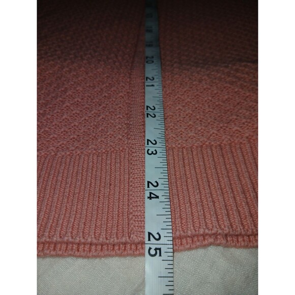 Ann Taylor Loft Plus Pure Cotton Sweater Sz 20-22 Peach/Pink Casual Chic Career - Picture 8 of 8